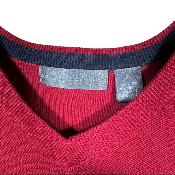 OSCAR DE LA RENTA Vintage Argyle Knit Sweater Vest - Picture 5 of 6